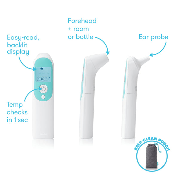 3-in-1 Ear, Forehead + Touchless Infrared Thermometer